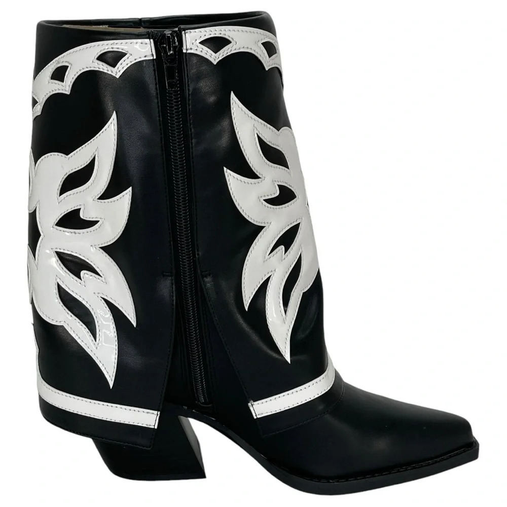 International Concepts Jadiza Western Style Over Ankle Womens Boots Size 7M - Picture 6 of 13